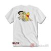 Betty Boop And Winnie Pooh Love Honey Nudes T-Shirt Back
