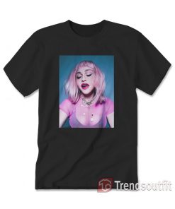 Madonna Pride With Pink Wig T-Shirt