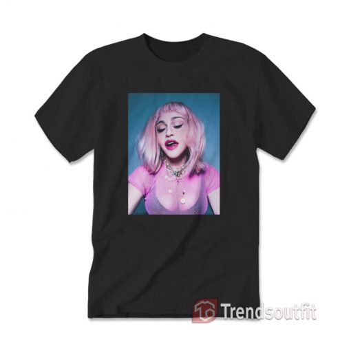 Madonna Pride With Pink Wig T-Shirt