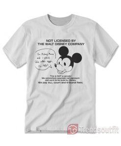 Mickey Mouse Not Licensed By The Walt Disney Company T-Shirt