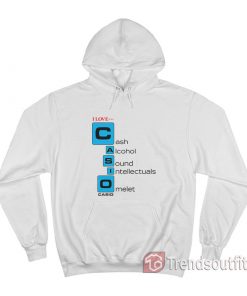 I Love Casio Cash Alcohol Sound Intellectuals Omelet Hoodie
