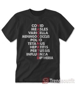 Vaccinated Covid Measles Varicella Funny VAXXED T-Shirt