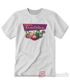 Neon Genesis Evangelion VeggieTales T-shirt