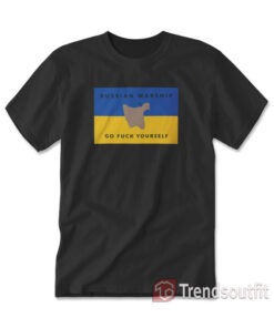 Russian Warship Go Fuck Yourself Map T-Shirt