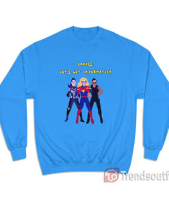 Ms Marvel Ladies Let's Get Information Sweatshirt