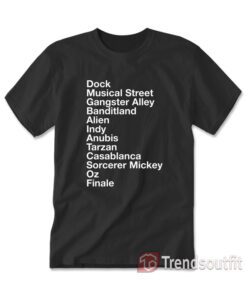 Great Movie Ride Show Scenes T-Shirt