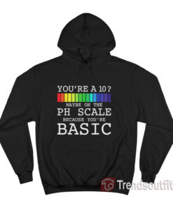 Maybe On The PH Scale You’re Basic Funny Burn Hoodie