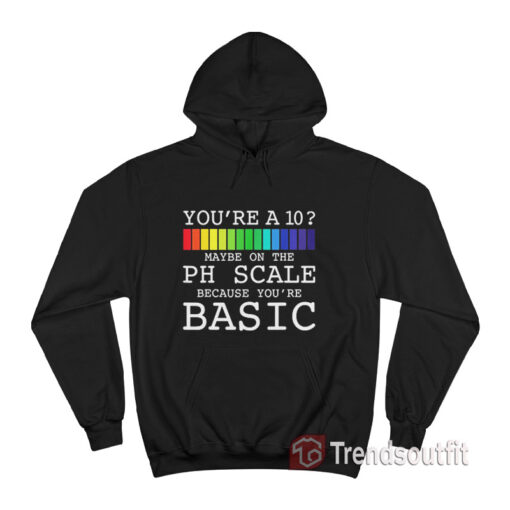 Maybe On The PH Scale You’re Basic Funny Burn Hoodie