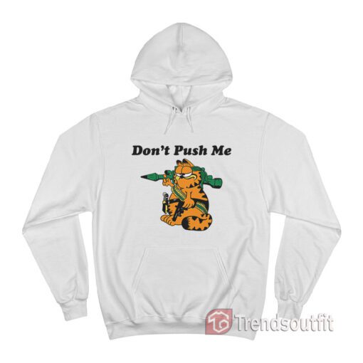 Vintage Garfield Don't Push Me Hoodie