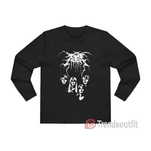 Abba Darkthrone Black Metal Long Sleeve Shirt