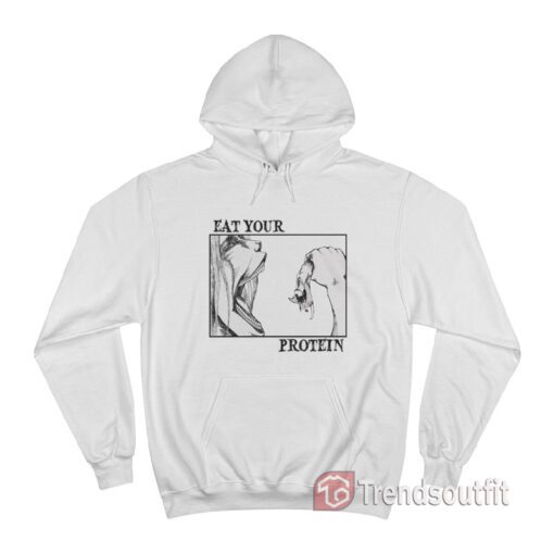 Attack On Titan Eat Your Protein Anime Gym Hoodie