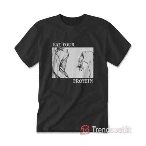 Attack On Titan Eat Your Protein Anime Gym T-shirt
