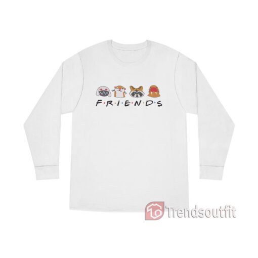 Friends Guardians Of The Galaxy Raccoon And Friends Long Sleeve Shirt