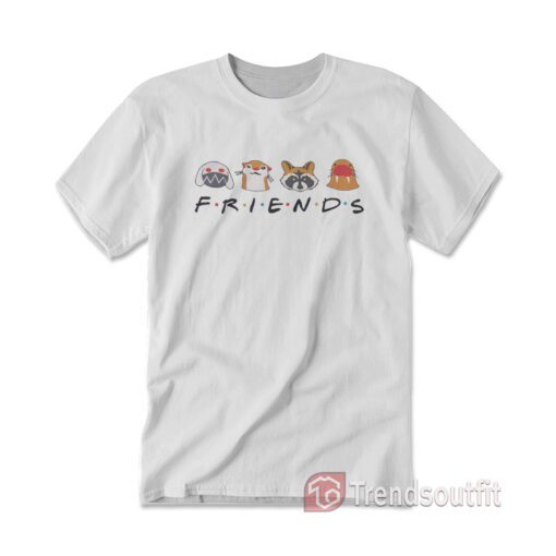 Friends Guardians Of The Galaxy Raccoon And Friends T-shirt