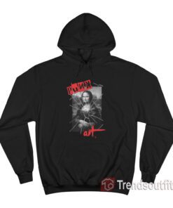 Punk Art Mona Lisa Da Vinci Vandal Art Hoodie