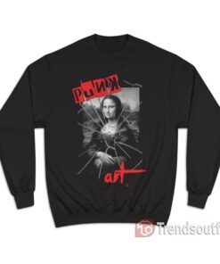 Punk Art Mona Lisa Da Vinci Vandal Art Sweatshirt