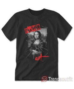 Punk Art Mona Lisa Da Vinci Vandal Art T-shirt