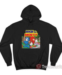 Rick And Morty Sonic Garfield Knuckles Hoodie