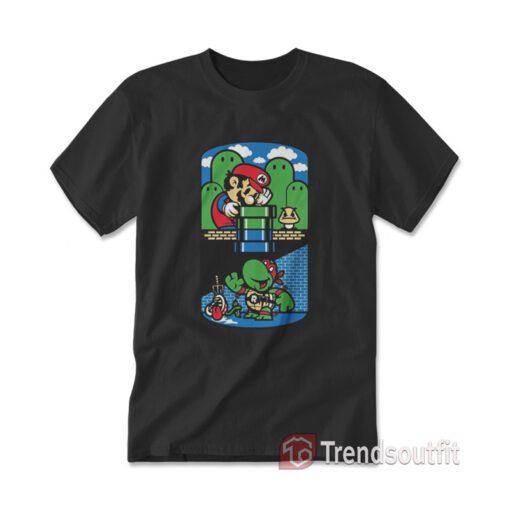 Super Mario Bros Ninja Turtles Help a Brother Out T-shirt