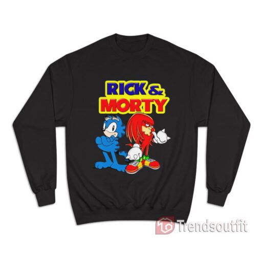 Rick And Morty Garfield Knuckles Sweatshirt