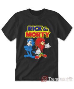 Rick And Morty Garfield Knuckles T-shirt