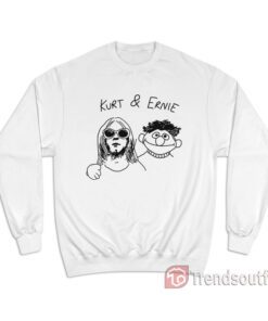 Kurt Cobain And Ernie Sesame Street Meme Sweatshirt