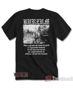 Burzum Filosofem Black Metal T-shirt