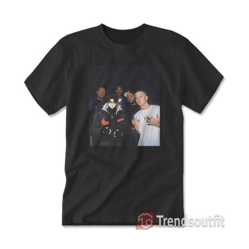 Dr Dre Snoop Dogg Ice Cube Eminem Anime x Rapper T-Shirt