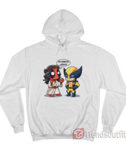 Deadpool And Wolverine I'm Marvel Jesus Cartoon Hoodie