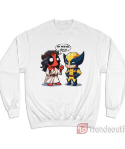 Deadpool And Wolverine I'm Marvel Jesus Cartoon Sweatshirt