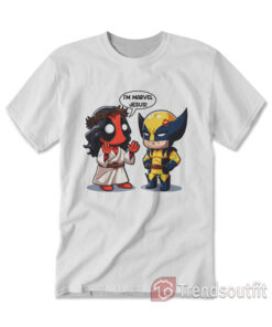 Deadpool And Wolverine I'm Marvel Jesus Cartoon T-shirt