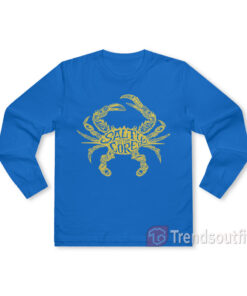 Salty To The Core Crab Long Sleeve Shirt