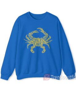 Salty To The Core Crab Sweatshirt