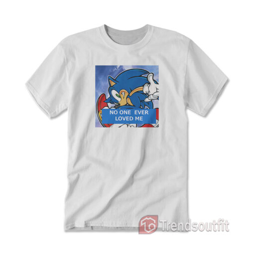 Meme Sonic The Hedgehog No One Ever Loved Me T-shirt