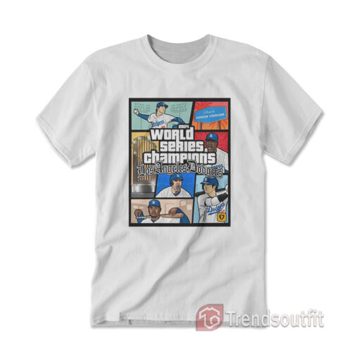 World Series Champions LA Dodgers Comic 2024 T-Shirt